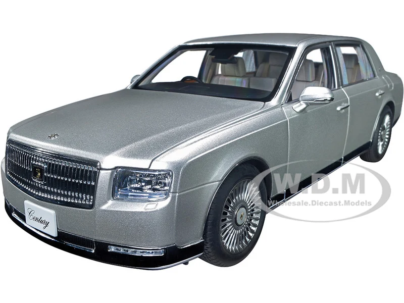 Toyota Century with Curtains RHD (Right Hand Drive) Silver Special Edition 1/18 Model Car by Autoart - Toyota Models
