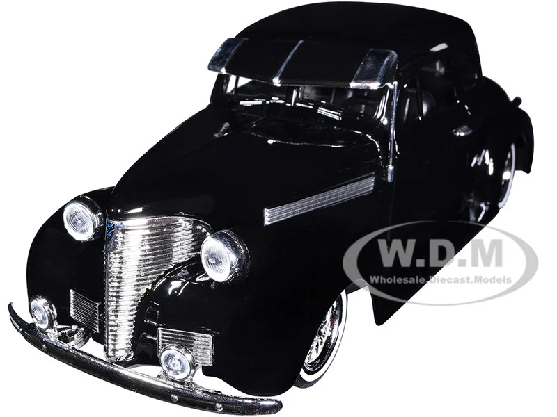 1939 Chevrolet Coupe Lowrider Black "Get Low" Series 1/24 Diecast Model Car by Motormax - Chevrolet Models