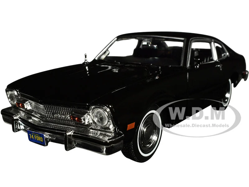 1974 Ford Maverick Black "Forgotten Classics" Series 1/24 Diecast Model Car by Motormax - Ford Models