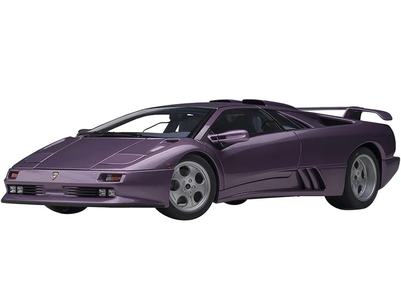 Lamborghini Diablo SE30 Jota Viola SE30 / Purple Metallic with Blue Interior 1/18 Model Car by Autoart - Lamborghini Models