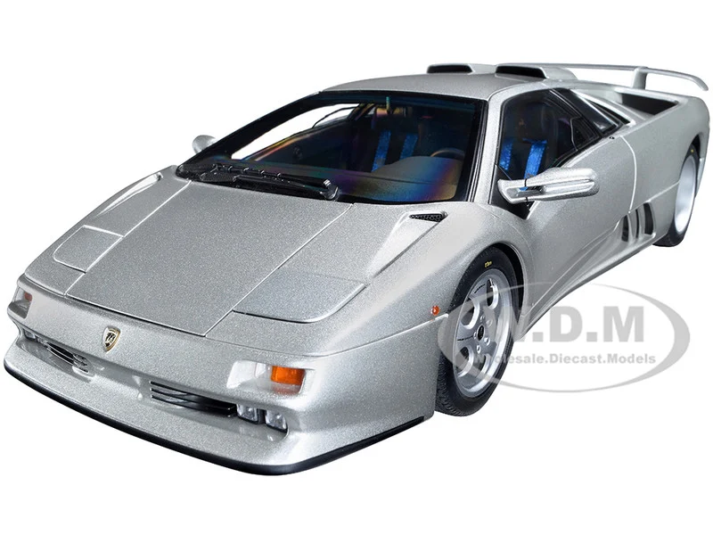 Lamborghini Diablo SE30 Jota Titanio Silver Metallic 1/18 Model Car by Autoart - Lamborghini Models