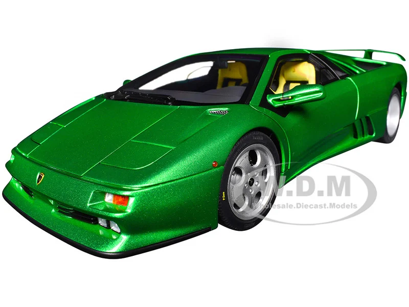 Lamborghini Diablo SE30 Verde Mic/Green Metallic 1/18 Model Car by Autoart - Lamborghini Models