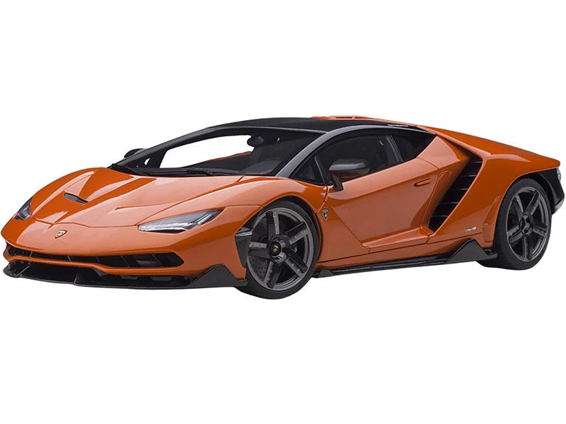 Lamborghini Centenario Arancio Argos / Pearl Orange with Carbon Top 1/18 Model Car by Autoart - Lamborghini Models