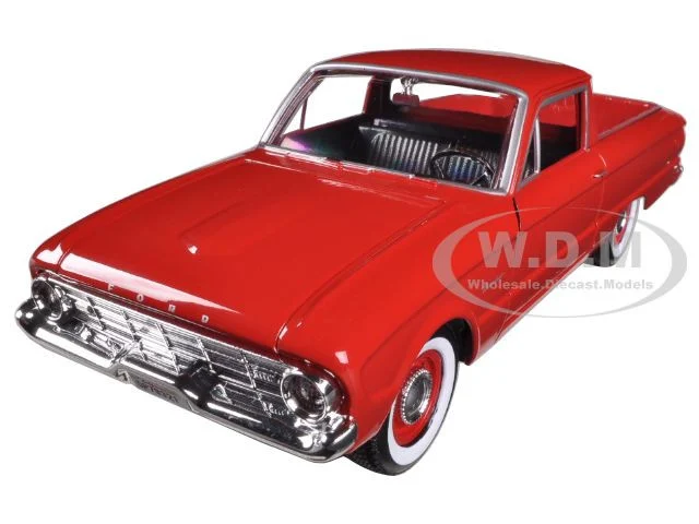 1960 Ford Falcon Ranchero Pickup Red 1/24 Diecast Model Car by Motormax - Ford Models