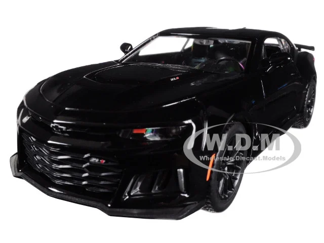 2017 Chevrolet Camaro ZL1 Black 1/24 Diecast Model Car by Motormax - Chevrolet Models