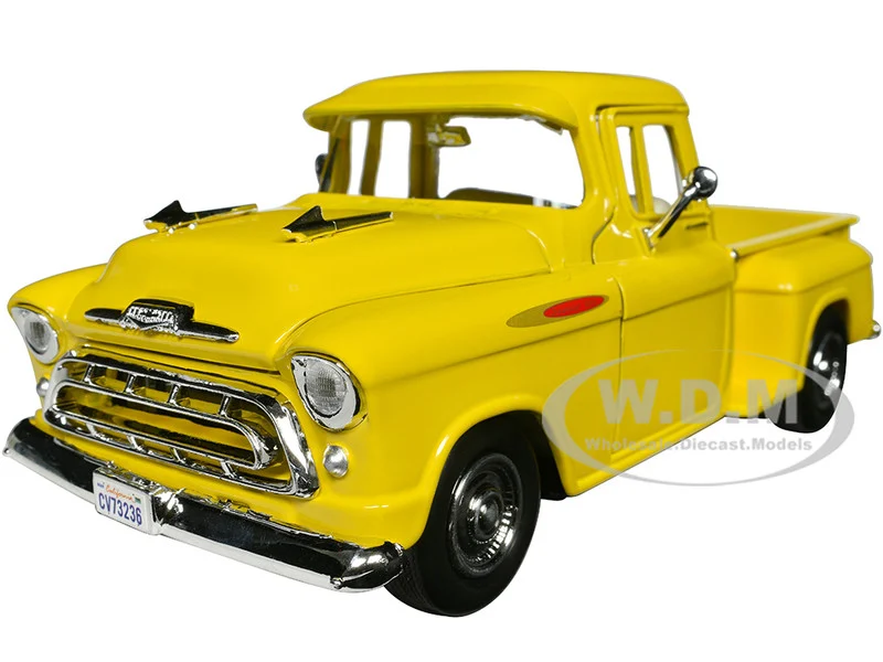 1957 Chevrolet 3100 Stepside Pickup Truck Yellow "Timeless Legends" Series 1/24 Diecast Model Car by Motormax - Chevrolet Models
