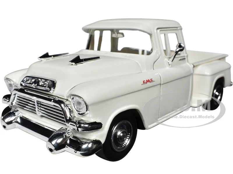 1957 GMC Blue Chip Pickup Truck White "Timeless Legends" Series 1/24 Diecast Model Car by Motormax - GMC Models