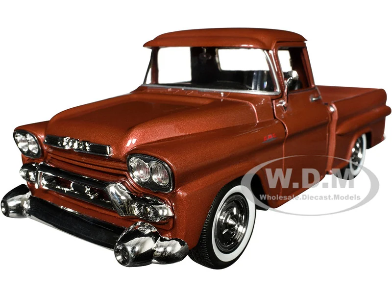 1958 GMC 100 Wideside Pickup Truck Brown Metallic "Timeless Legends" Series 1/24 Diecast Model Car by Motormax - GMC Models