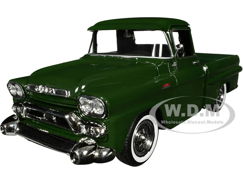 1958 GMC 100 Wideside Pickup Truck Green "Timeless Legends" Series 1/24 Diecast Model Car by Motormax - GMC Models