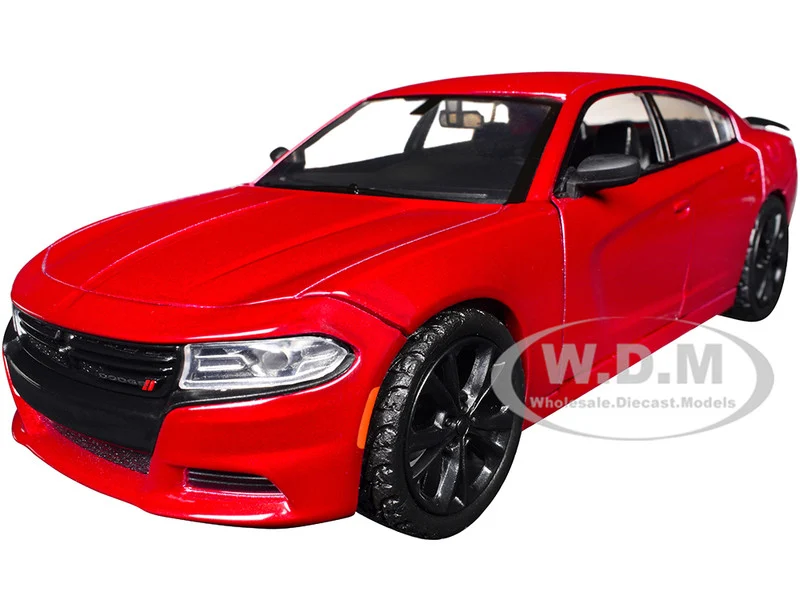 2023 Dodge Charger SXT Red Metallic "Timeless Legends" Series 1/24 Diecast Model Car by Motormax - Dodge Models