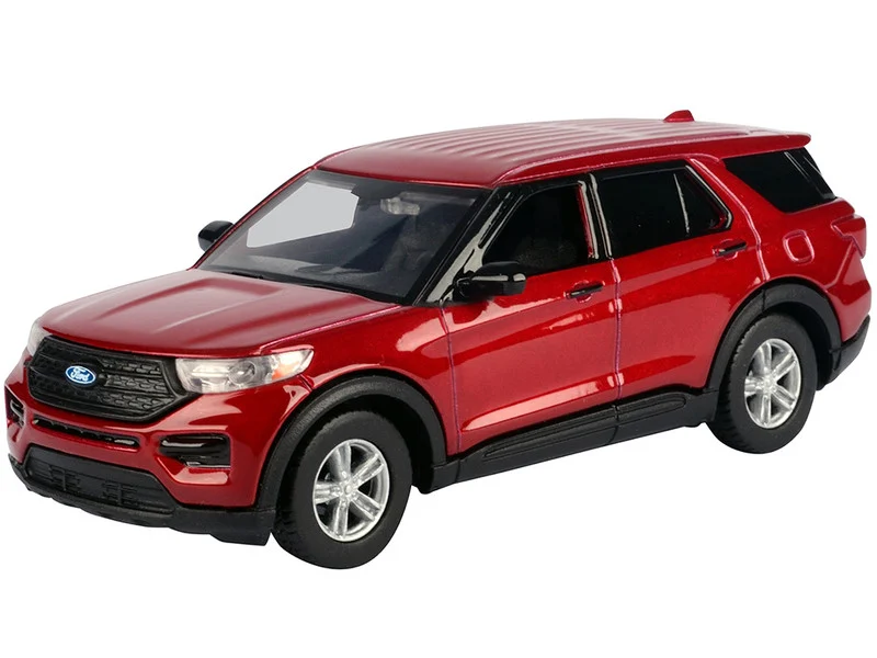 2023 Ford Explorer Red Metallic "Timeless Legends" Series 1/43 Diecast Model Car by Motormax - Ford Models