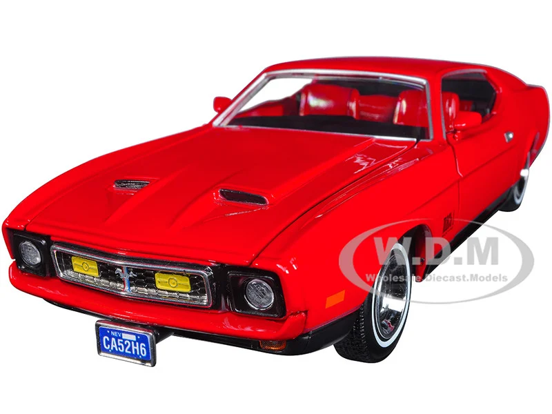 1971 Ford Mustang Mach 1 Red James Bond 007 "Diamonds are Forever" (1971) Movie "James Bond Collection" Series 1/24 Diecast Model Car by Motormax - Ford Models