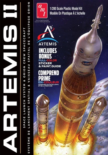[PREORDER] 1/200 NASA Artemis II Rocket w/ Sticker - AMT - AMT