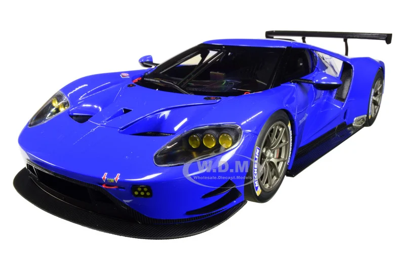 Ford GT Le Mans Plain Color Version Blue 1/18 Model Car by Autoart - Ford Models