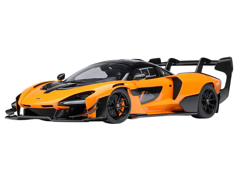 McLaren Senna GTR Orange with Black Top 1/18 Model Car by Autoart - McLaren Models
