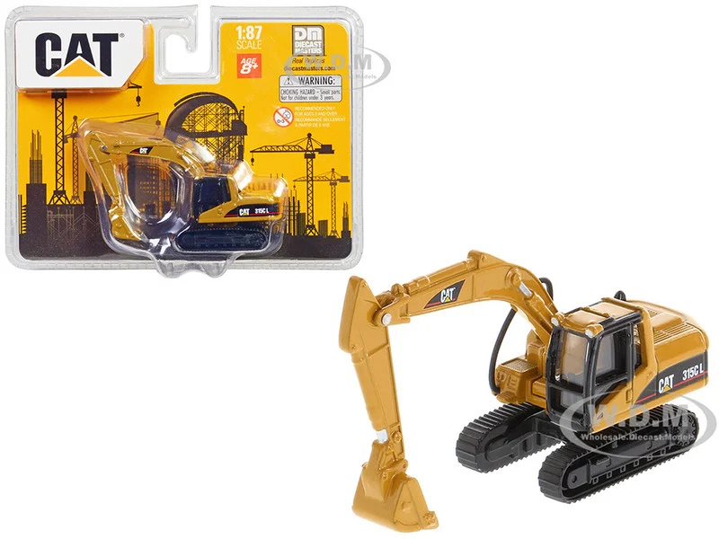 CAT Caterpillar 315C L Hydraulic Excavator Yellow 1/87 (HO) Diecast Model by Diecast Masters - Construction Models