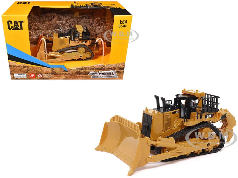 CAT Caterpillar D11T Dozer Yellow 1/64 Diecast Model by Diecast Masters - Construction Models