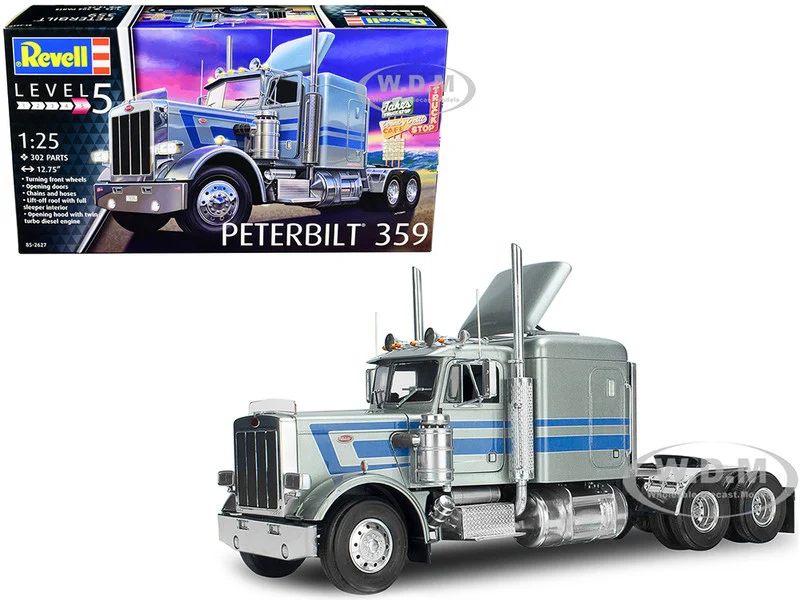 Level 5 Model Kit Peterbilt 359 Truck Tractor 1/25 Scale Model by Revell - Peterbilt Models