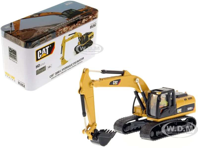 CAT Caterpillar 320D L Hydraulic Excavator with Operator "High Line" Series 1/87 (HO) Diecast Model by Diecast Masters - Construction Models