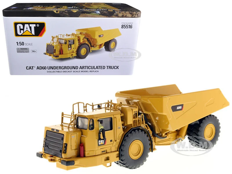 CAT Caterpillar AD60 Articulated Underground Truck with Operator "High Line Series" 1/50 Diecast Model by Diecast Masters - Construction Models