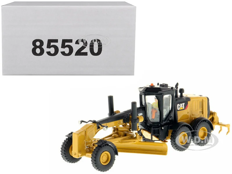 CAT Caterpillar 12M3 Motor Grader with Operator "High Line" Series 1/87 (HO) Diecast Model by Diecast Masters - Construction Models