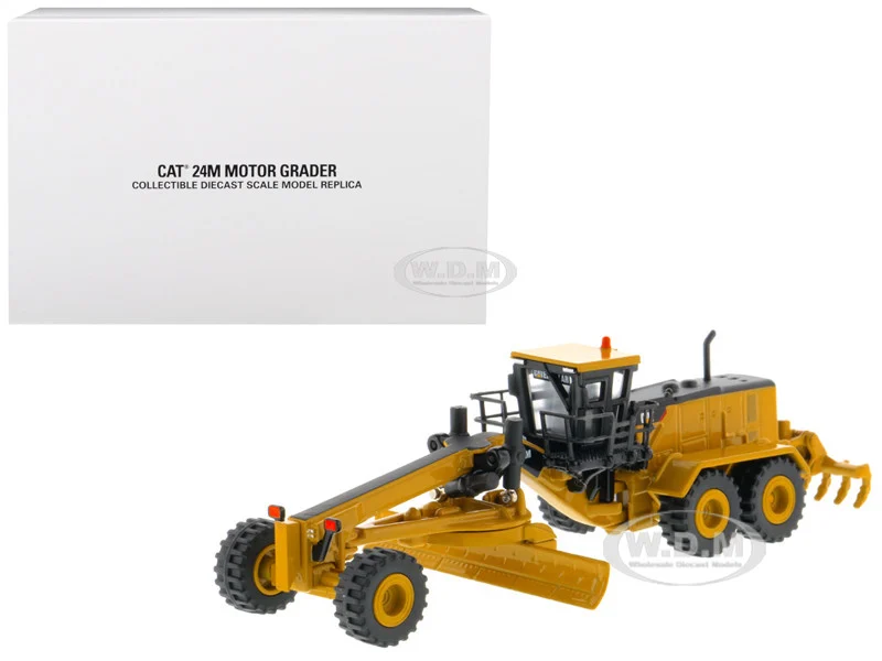 CAT Caterpillar 24M Motor Grader "Elite Series" 1/125 Diecast Model by Diecast Masters - Construction Models