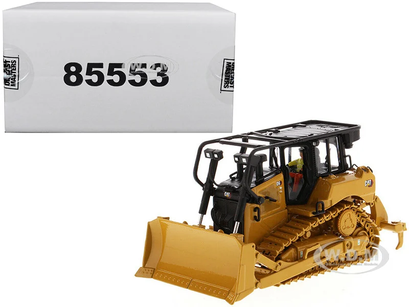 CAT Caterpillar D6 Track Type Tractor Dozer with SU Blade and Operator "High Line" Series 1/50 Diecast Model by Diecast Masters - Construction Models