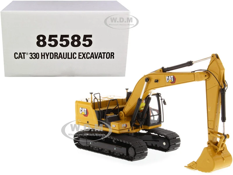 Cat Caterpillar 330 Hydraulic Excavator Next Generation with Operator "High Line Series" 1/50 Diecast Model by Diecast Masters - Construction Models