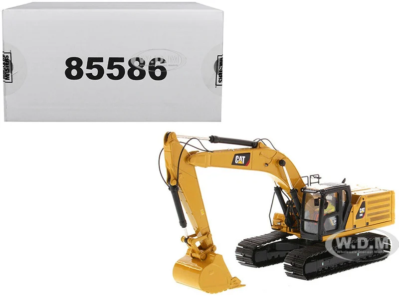CAT Caterpillar 336 Next Generation Hydraulic Excavator and Operator "High Line" Series 1/50 Diecast Model by Diecast Masters - Construction Models