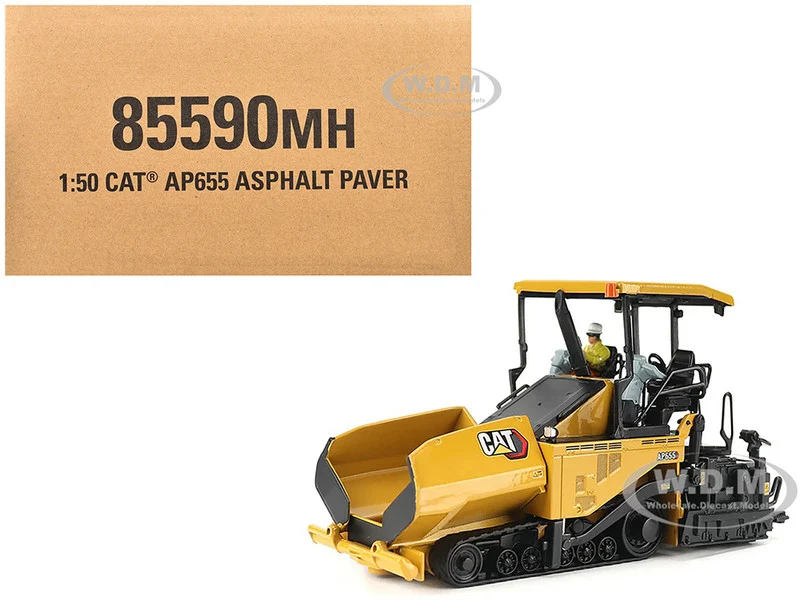 CAT Caterpillar AP655F Asphalt Paver Yellow "Core Classics" Series 1/50 Diecast Model by Diecast Masters - Construction Models
