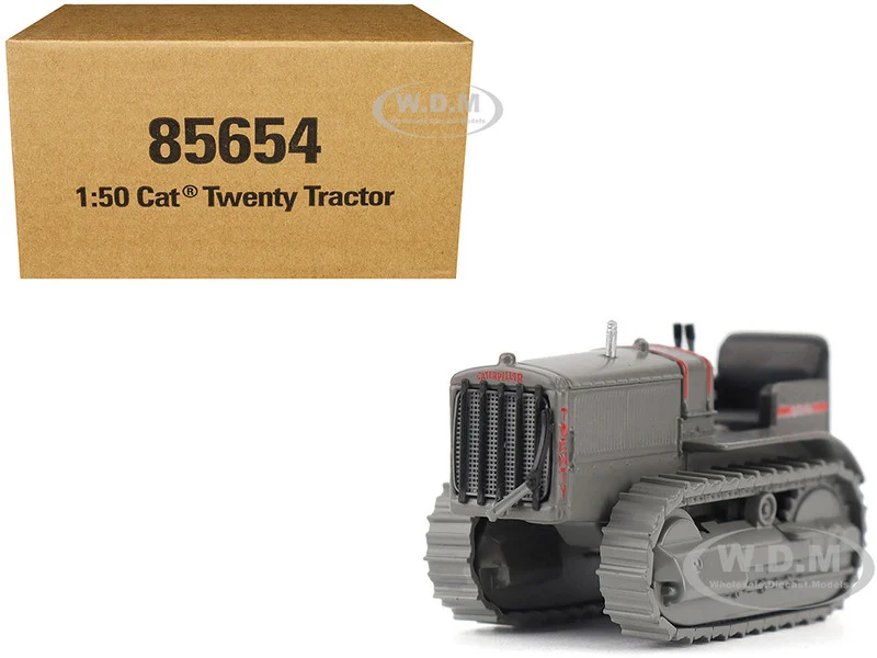 CAT Caterpillar Twenty Tractor Gray "Centennial Series" 1/50 Diecast Model by Diecast Masters - Construction Models