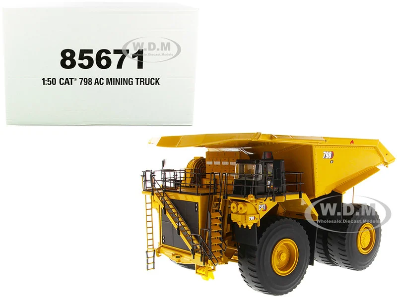 CAT Caterpillar 798 AC Mining Truck "High Line Series" 1/50 Diecast Model by Diecast Masters - Construction Models