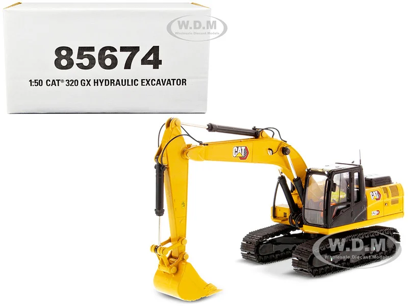 CAT Caterpillar 320 GX Hydraulic Excavator with Operator "High Line" Series 1/50 Diecast Model by Diecast Masters - Construction Models
