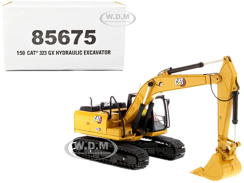 CAT Caterpillar 323 GX Hydraulic Excavator with Operator "High Line" Series 1/50 Diecast Model by Diecast Masters - Construction Models