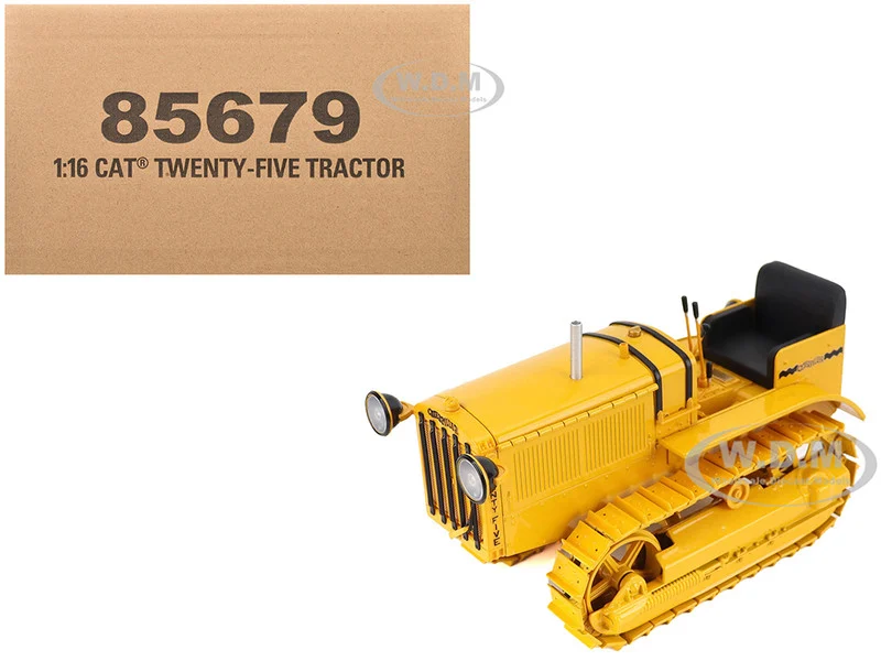 CAT Caterpillar Twenty Five Tractor Yellow "Vintage" Series 1/16 Diecast Model by Diecast Masters - Construction Models