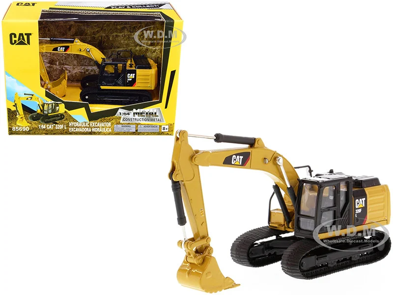 CAT Caterpillar 320F L Hydraulic Excavator "Play & Collect!" Series 1/64 Diecast Model by Diecast Masters - Construction Models
