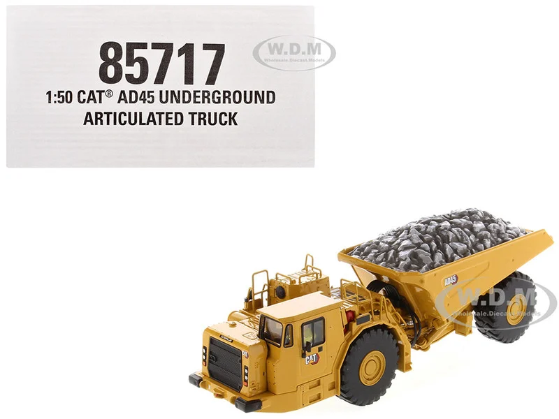 CAT Caterpillar AD45 Underground Articulated Truck Yellow "High Line" Series 1/50 Diecast Model by Diecast Masters - Construction Models