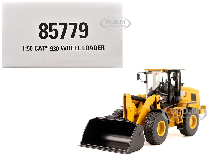 CAT Caterpillar 930 Wheel Loader with Operator Yellow "High Line" Series 1/50 Diecast Model by Diecast Masters - Construction Models