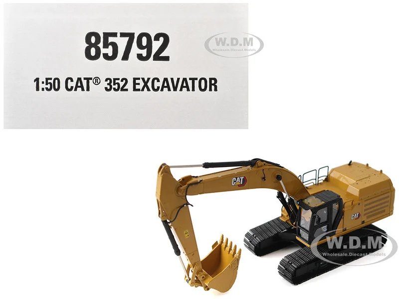 CAT Caterpillar 352 Next Generation Excavator Yellow "High Line" Series 1/50 Diecast Model by Diecast Masters - Construction Models
