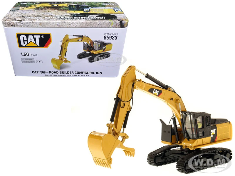 CAT Caterpillar 568 GF Road Builder with Operator "High Line Series" 1/50 Diecast Model by Diecast Masters - Construction Models