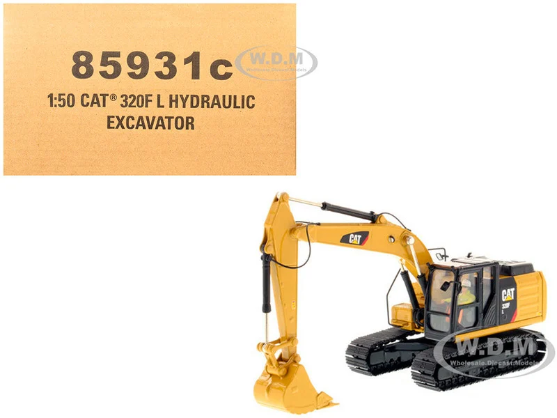 CAT Caterpillar 320F L Hydraulic Excavator with Operator "Core Classics" Series 1/50 Diecast Model by Diecast Masters - Construction Models