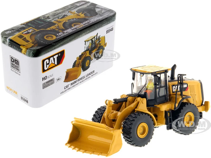 CAT Caterpillar 966M Wheel Loader with Operator "High Line" Series 1/87 (HO) Diecast Model by Diecast Masters - Construction Models