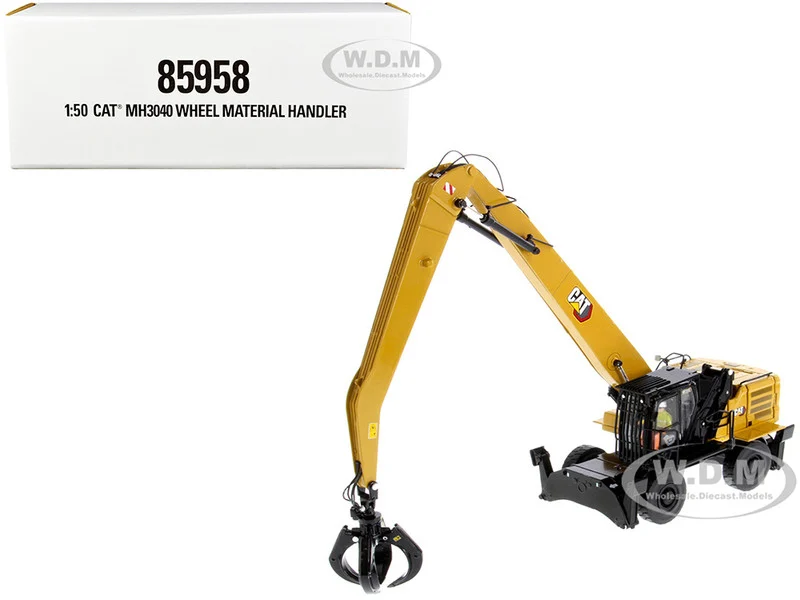 CAT Caterpillar MH3040 Wheel Material Handler with Operator "High Line Series" 1/50 Diecast Model by Diecast Masters - Construction Models