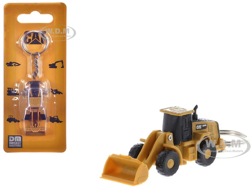 CAT Caterpillar 950M Wheel Loader Keychain Yellow Diecast Model by Diecast Masters - Construction Models