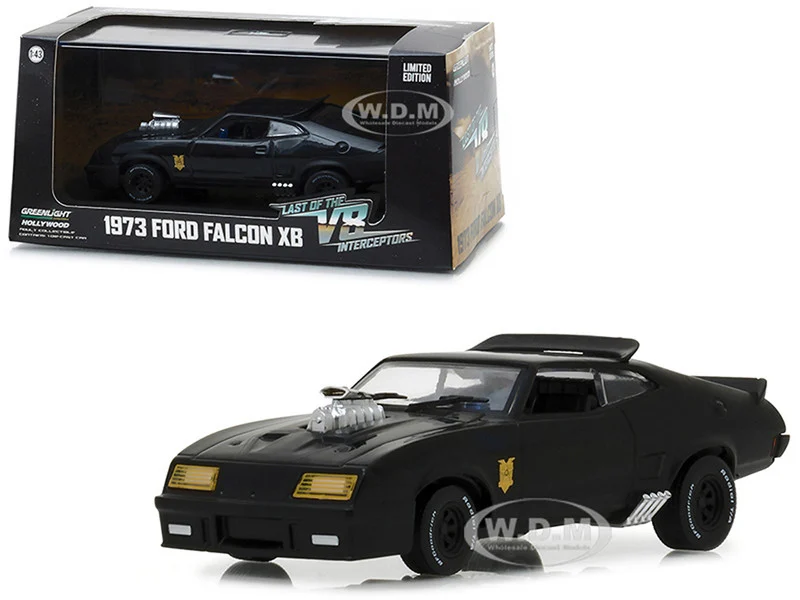 1973 Ford Falcon XB Black "Last of the V8 Interceptors" (1979) Movie 1/43 Diecast Model Car by Greenlight - Ford Models