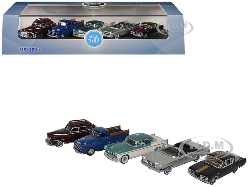 Chrysler Centenary 5 Piece Set 1/87 (HO) Scale Diecast Model Cars by Oxford Diecast - Other