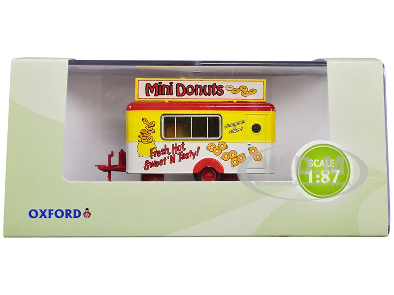 Mobile Food Trailer "Mini Donuts" 1/87 (HO) Scale Diecast Model by Oxford Diecast - Accessories