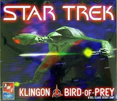 Star Trek Klingon Bird Of Prey B’Rel Class Scout Ship - AMT - AMT