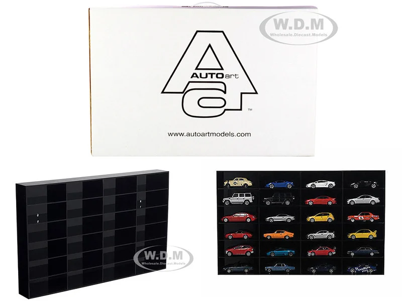 24 Car Acrylic Display Show Case Shelf for 1/43 Scale Model Cars by Autoart - Accessories