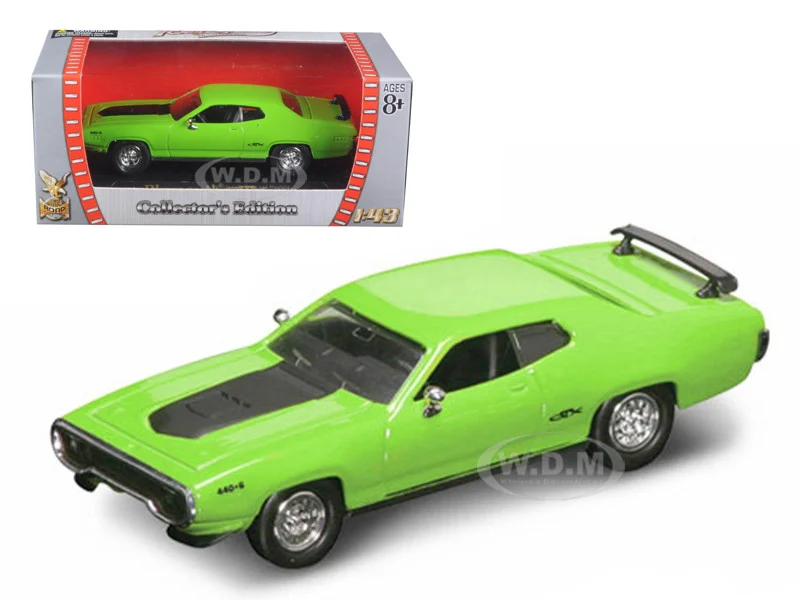 1971 Plymouth GTX 440 6 Pack Green 1/43 Diecast Model Car by Road Signature - Plymouth Models